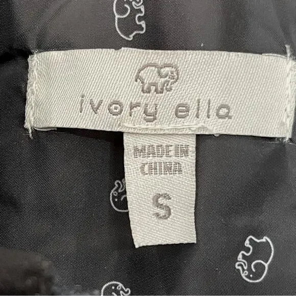 Ivory Ella Quilted Puffer Vest Navy Blue Lightweight Elephant - Small - Picture 6 of 9